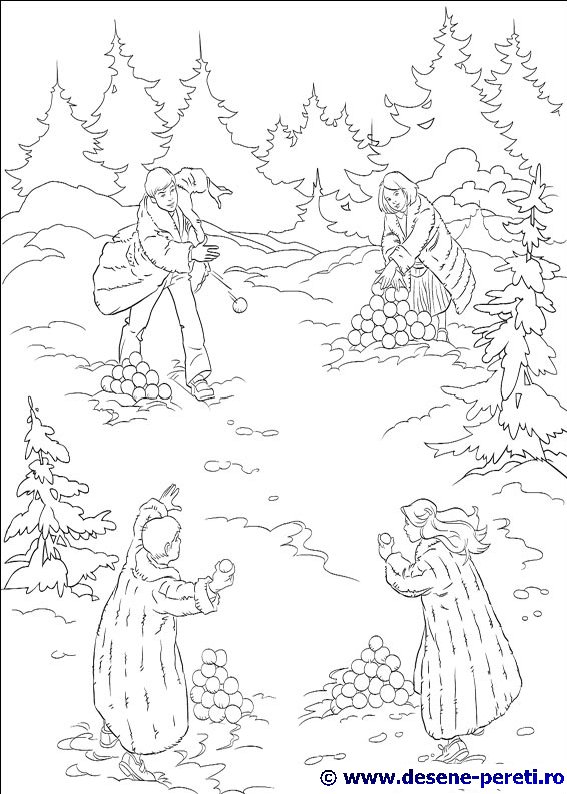 Cronicile Narnia desene de colorat